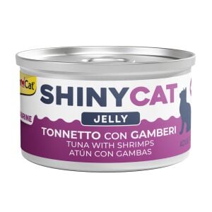 Gimcat Shinycat Jelly (Jöle içinde) Tuna with Shrimps 70 gr - Karidesli Ton Balığı