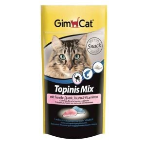 GimCat Topinis Mix Alabalıklı Peynirli Ödül Tableti 40gr