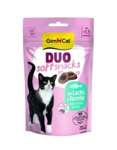 GimCat Duo Soft Snacks with Salmon & Trout Kedi Ödülü 50 Gr