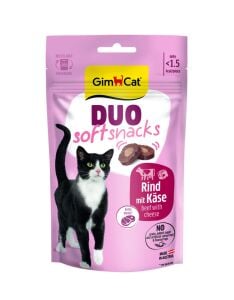 GimCat Duo Soft Snacks Beef with Cheese Kedi Ödülü 50 Gr