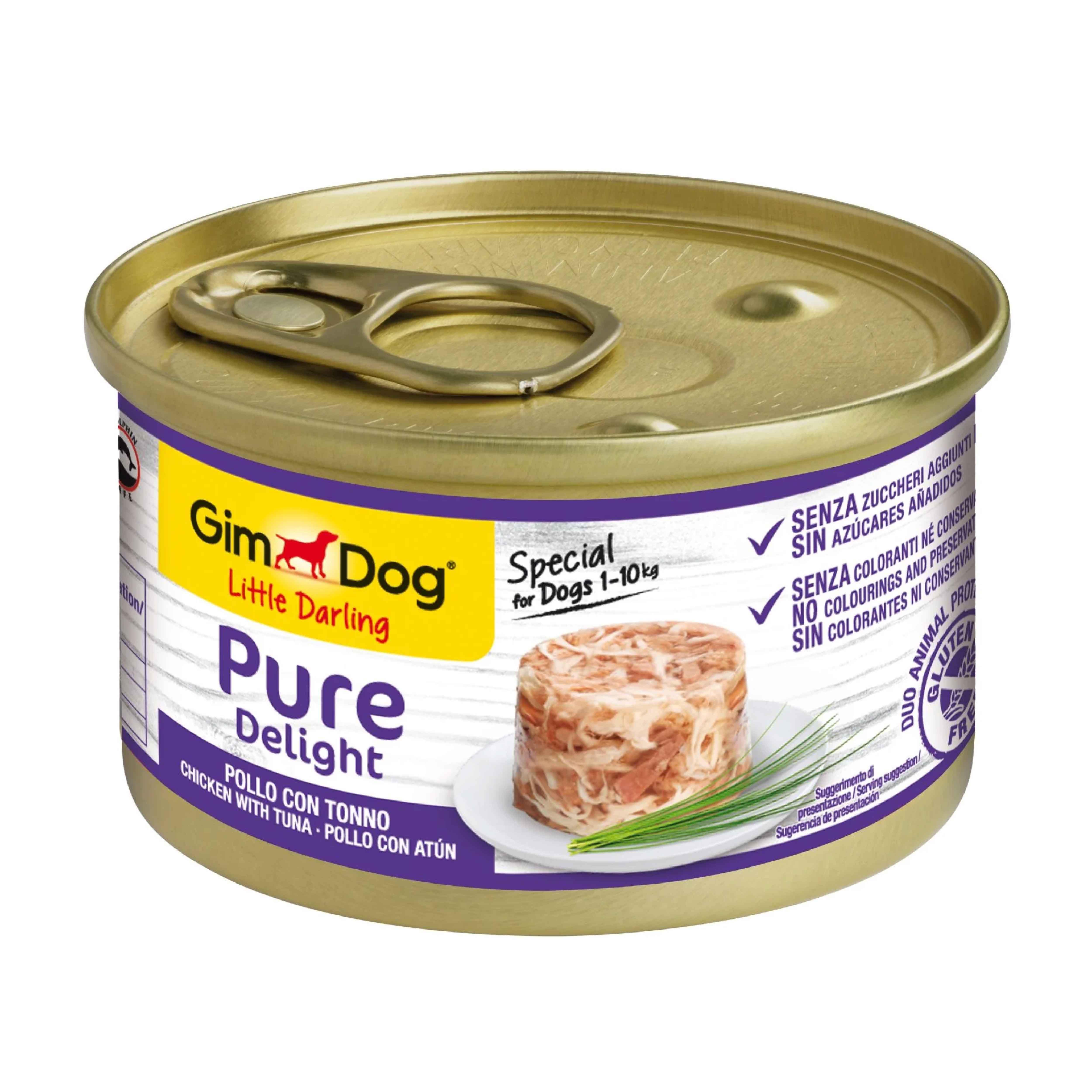 GimDog Konserve Köpek Maması - Tavuklu Tuna Balıklı 85gr