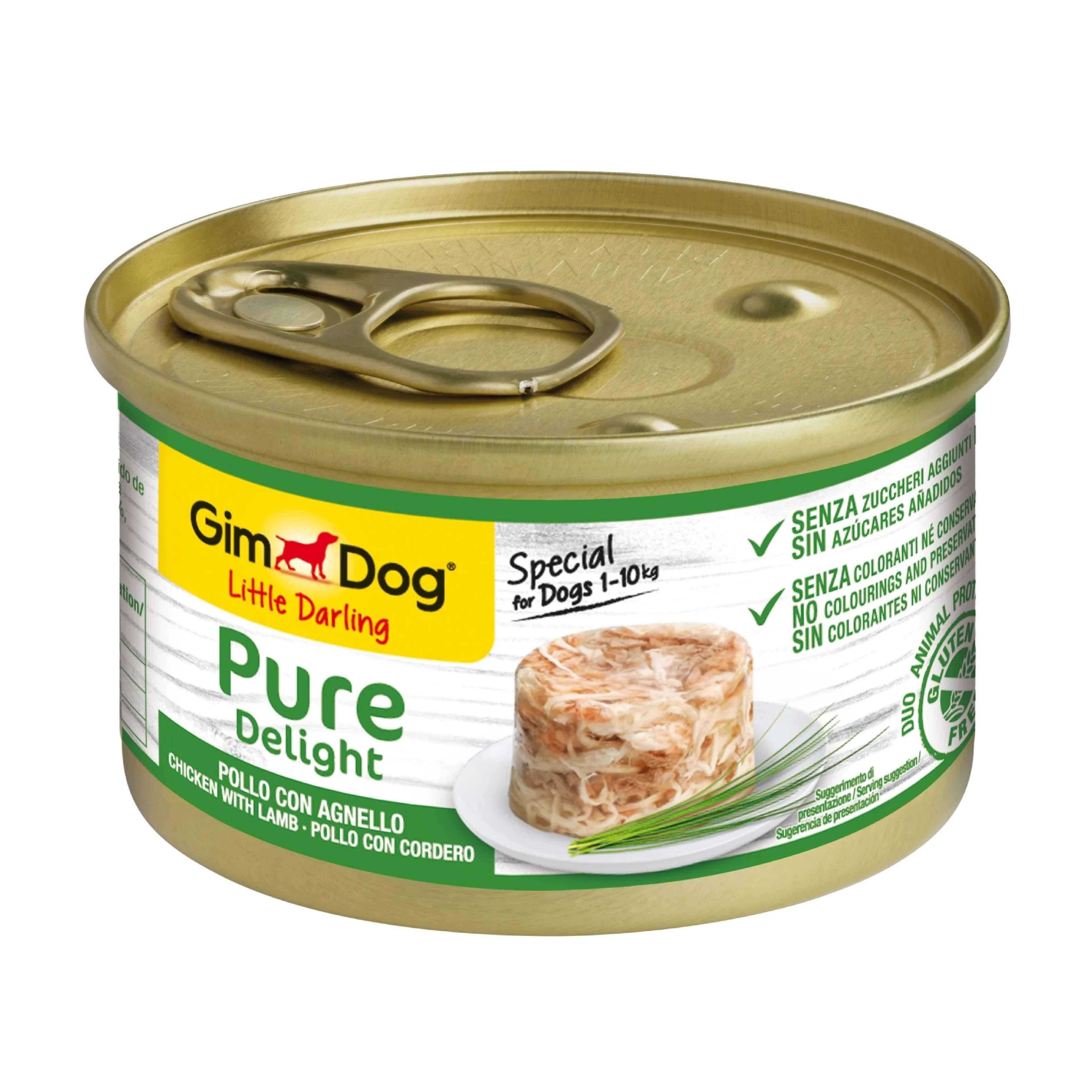 GimDog Konserve Köpek Maması - Tavuklu Kuzulu 85gr