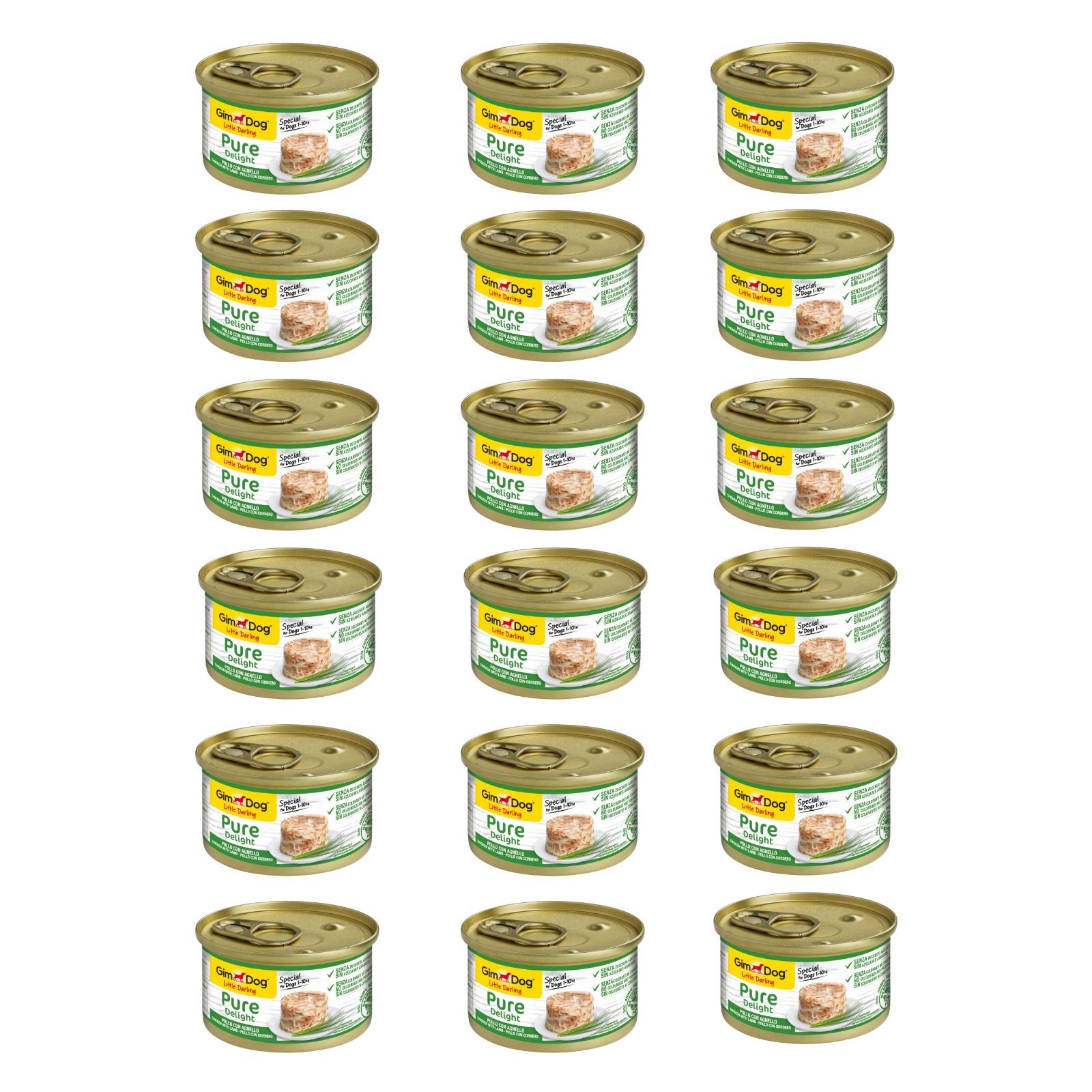 GimDog Konserve Köpek Maması - Tavuklu Kuzulu 150gr x18 adet