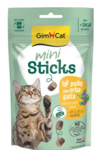 Gimcat Mini Sticks Kedi Otlu&Tavuklu Ödül Çubukları 50gr