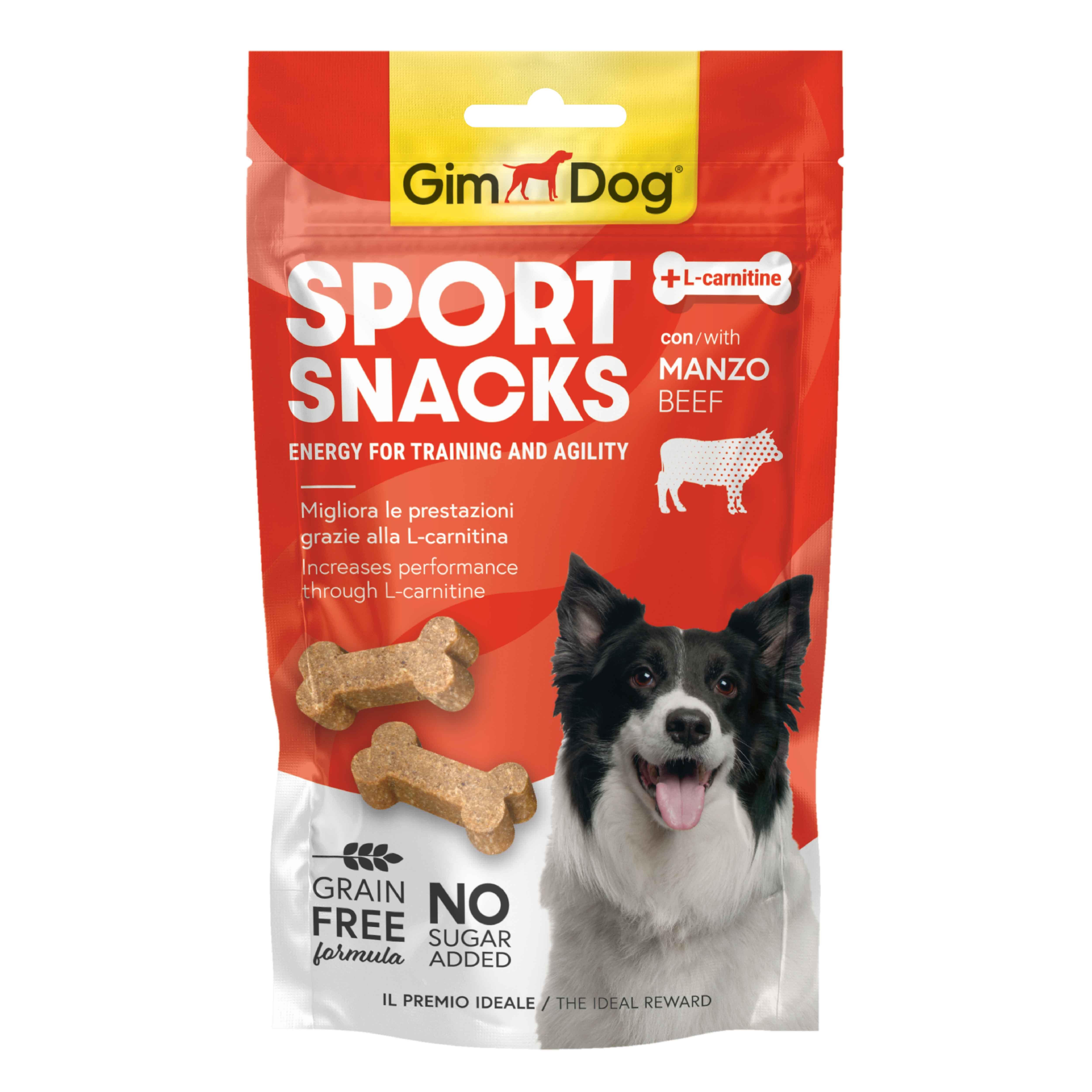 GimDog Sportsnacks Beef - Sığır etli Ödül Tableti 60 gr