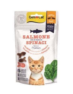 Gimcat Crunchy Snacks Somonlu & Ispanaklı Tahılsız Kedi Ödülü 50 gr