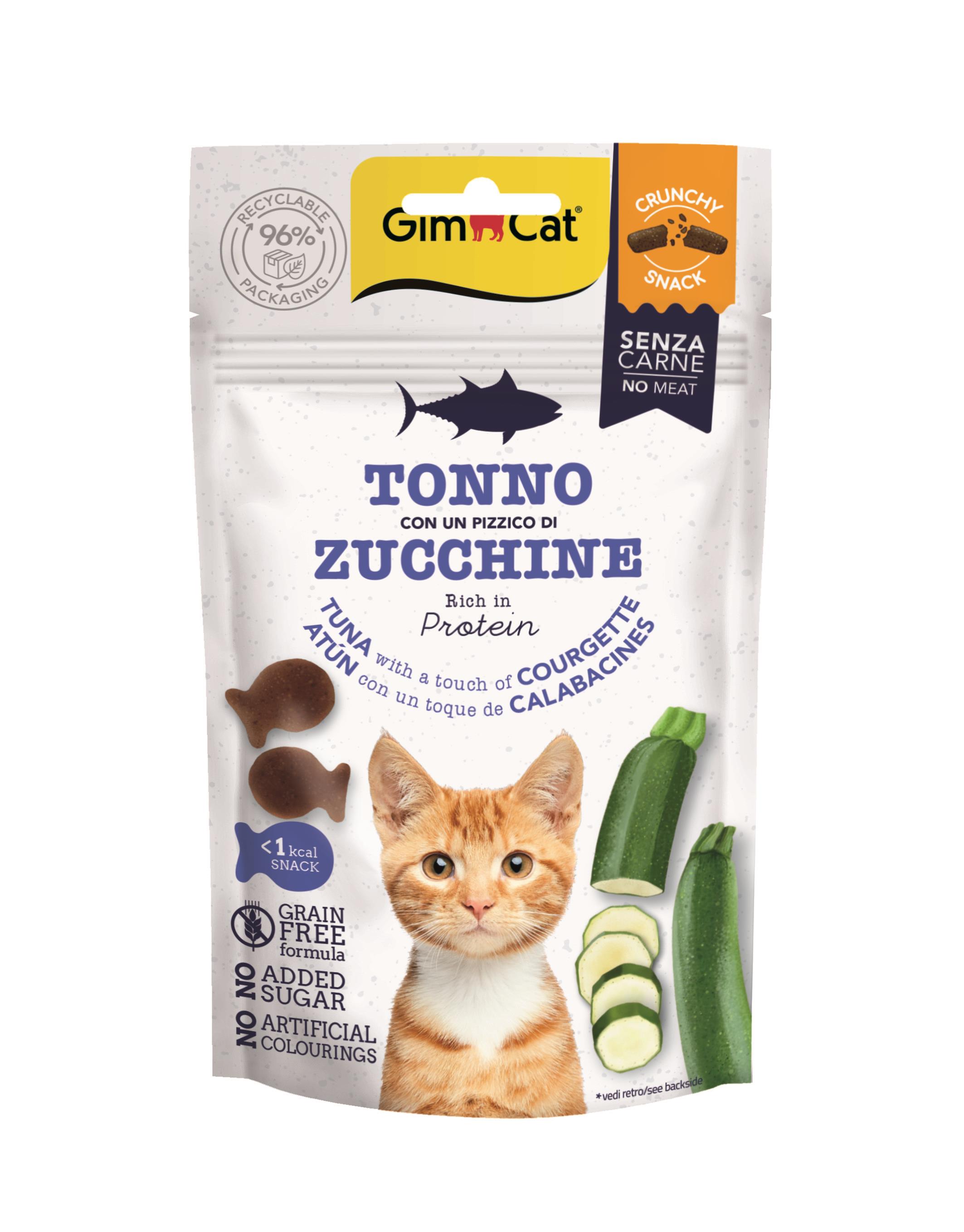 Gimcat Crunchy Snacks Ton Balıklı & Kabaklı Tahılsız Kedi Ödülü 50 gr