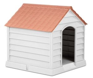 Pet Pretty Köpek Kulübesi 95 x 95 x 100 cm (Gri-ANT. Kahve)