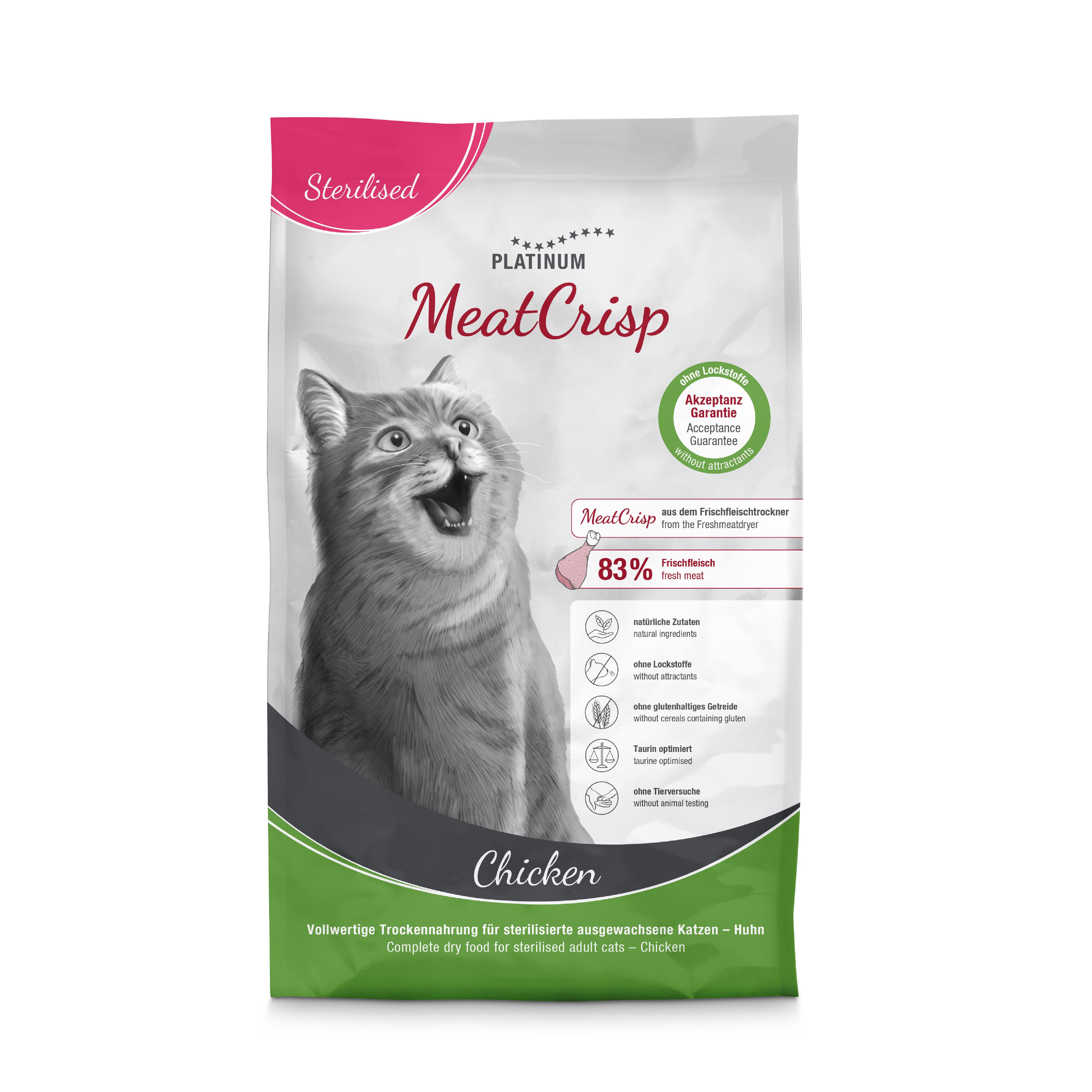 Platinum MeatCrisp Tavuklu Kısır Kedi Maması 3kg