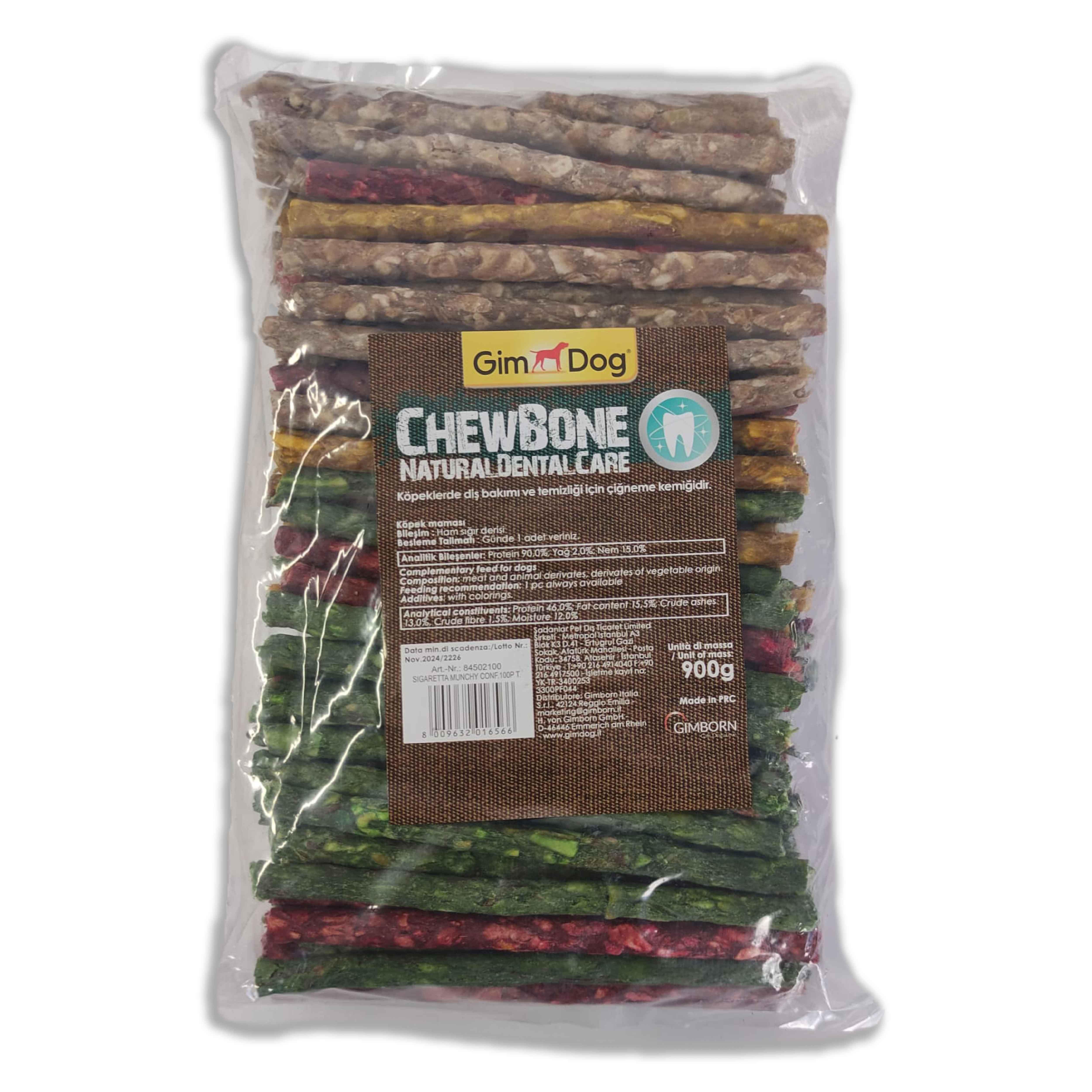 GimDog Mordimi Munchy Çubuk 100'lü Karışık Renkli