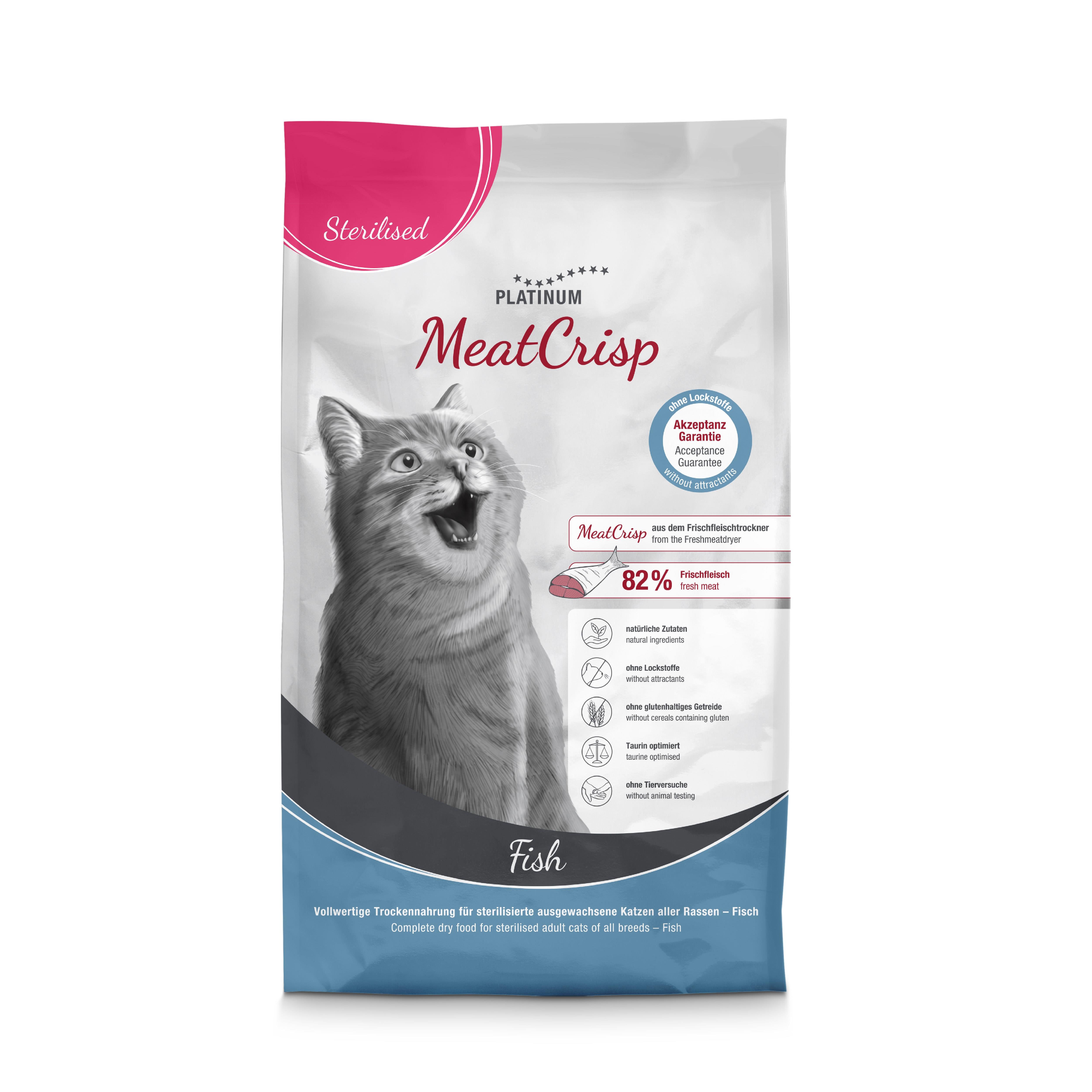 Platinum MeatCrisp Balıklı Kısır Kedi Maması 1,5kg