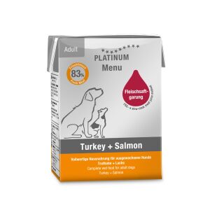 Platinum Hindili ve Somonlu Yaş Köpek Maması 185gr