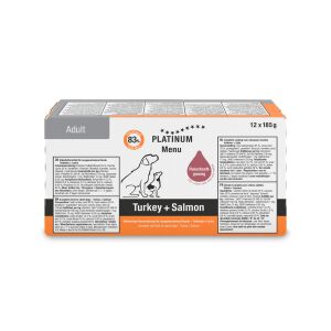 Platinum Hindili ve Somonlu Yaş Köpek Maması 185gr