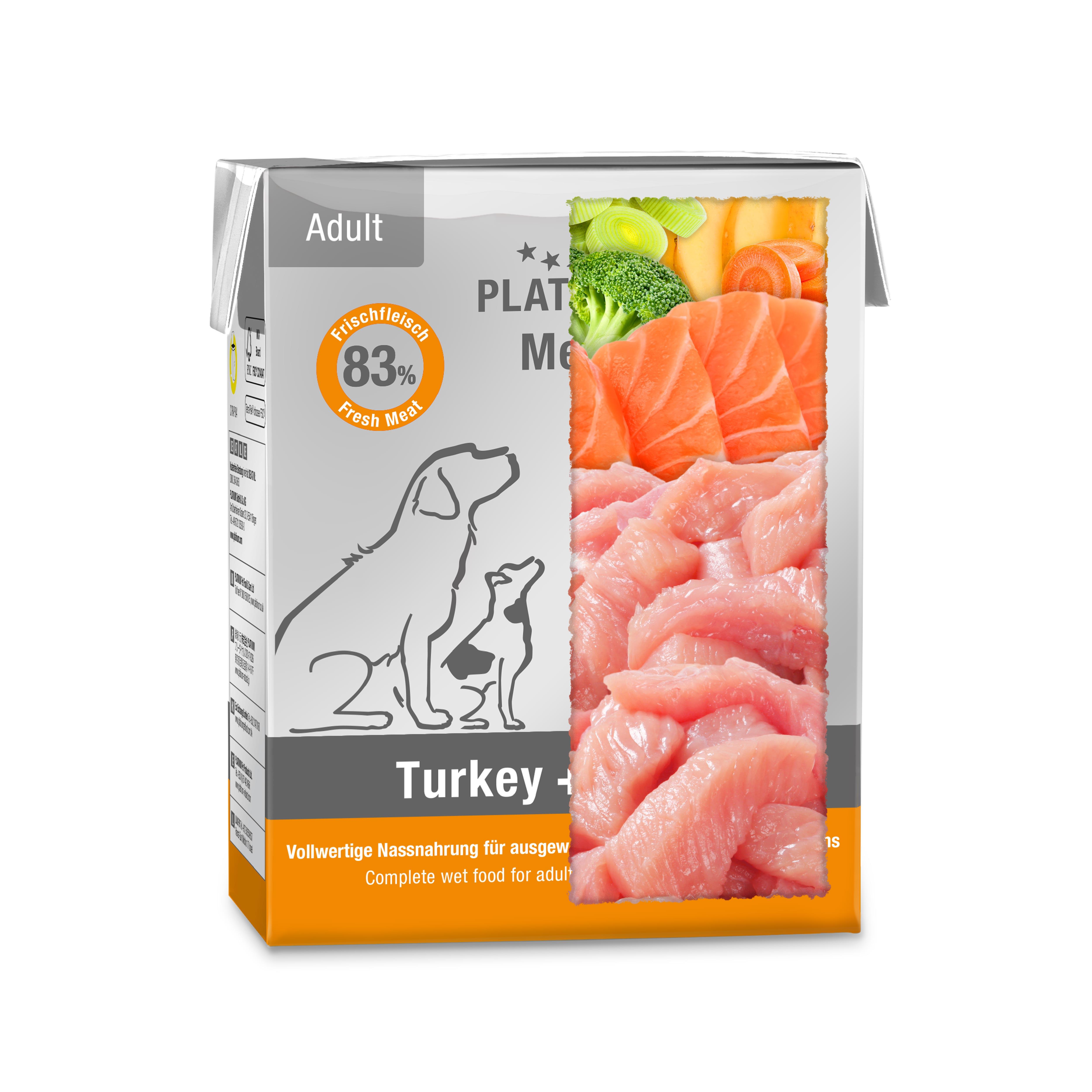 Platinum Hindili ve Somonlu Yaş Köpek Maması 185gr