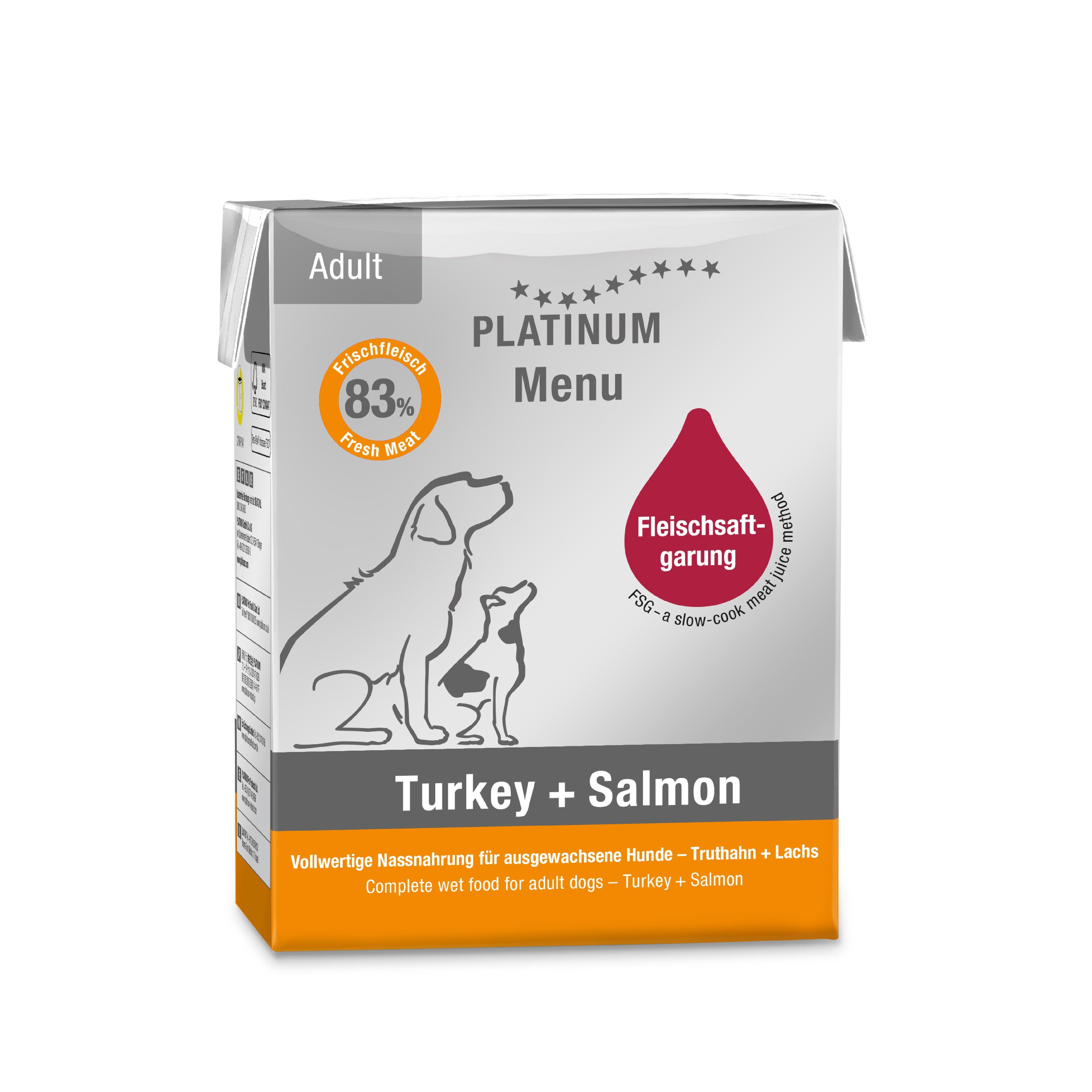 Platinum Hindili ve Somonlu Yaş Köpek Maması 375gr