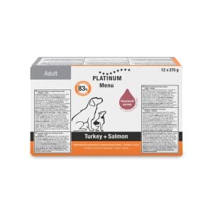 Platinum Hindili ve Somonlu Yaş Köpek Maması 375gr