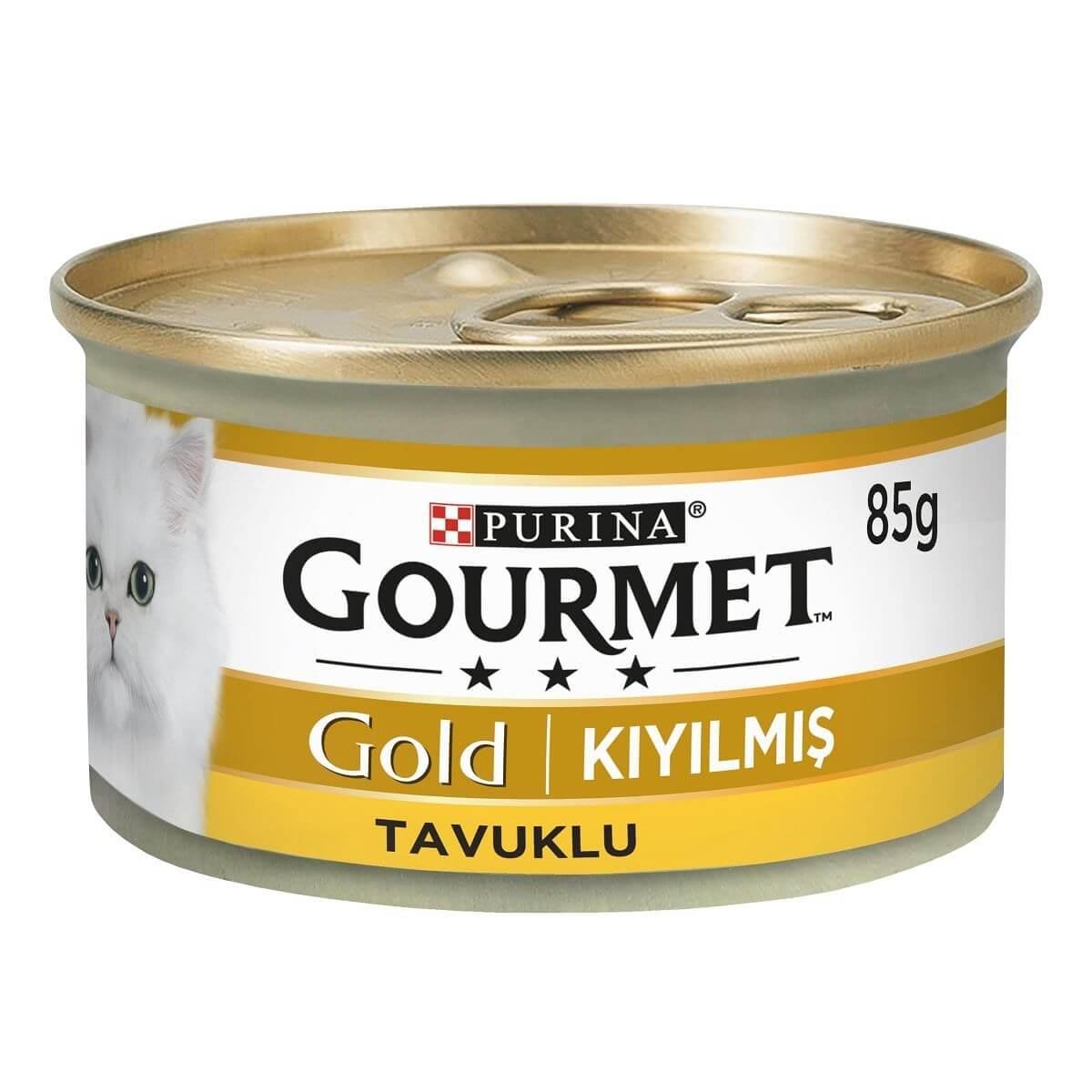 Gourmet Gold Kıyılmış Tavuk Etli 85gr Yaş Kedi Konservesi