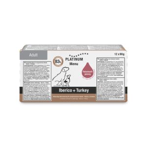 Platinum Iberico ve Hindili Yaş Köpek Maması 90gr