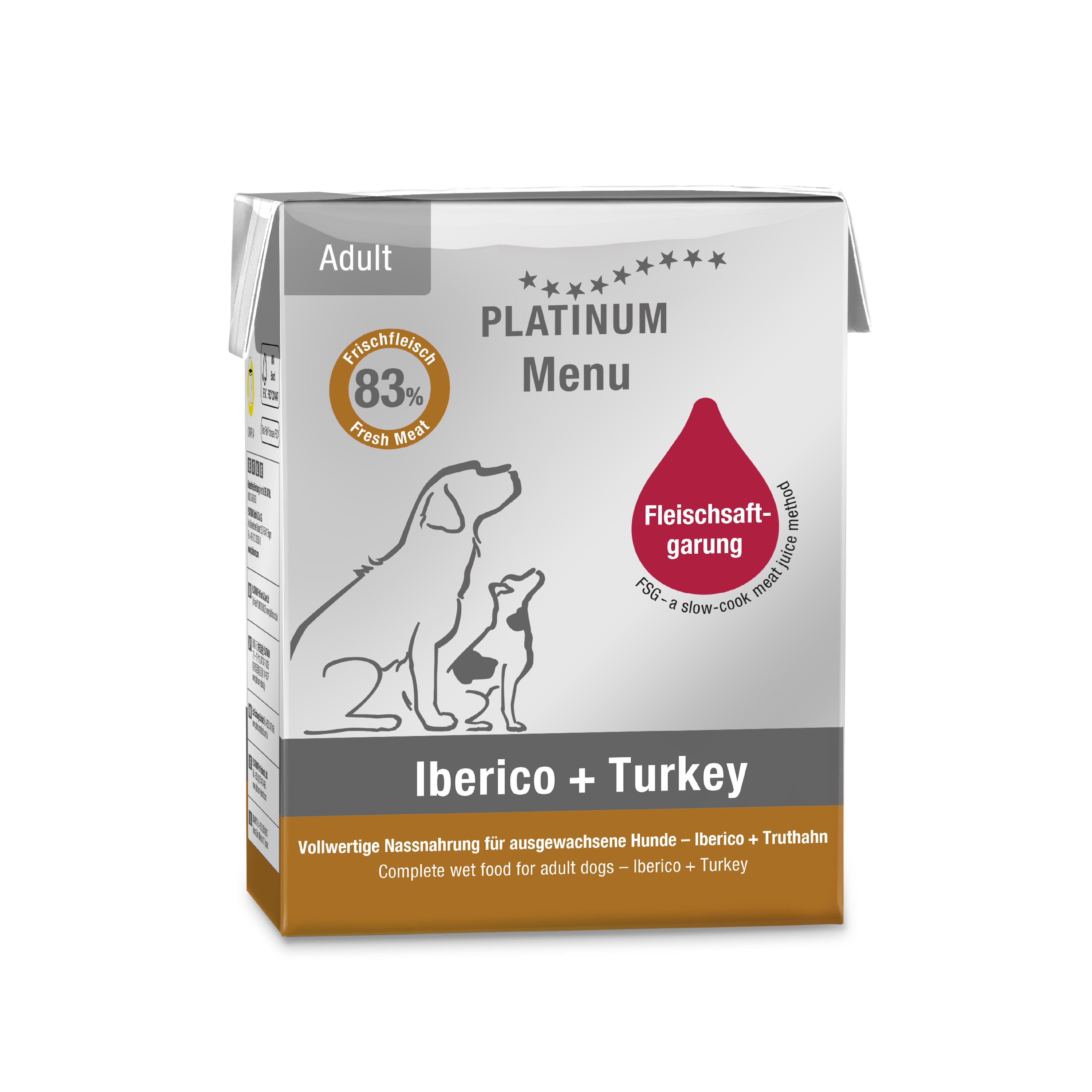 Platinum Iberico ve Hindili Yaş Köpek Maması 375gr