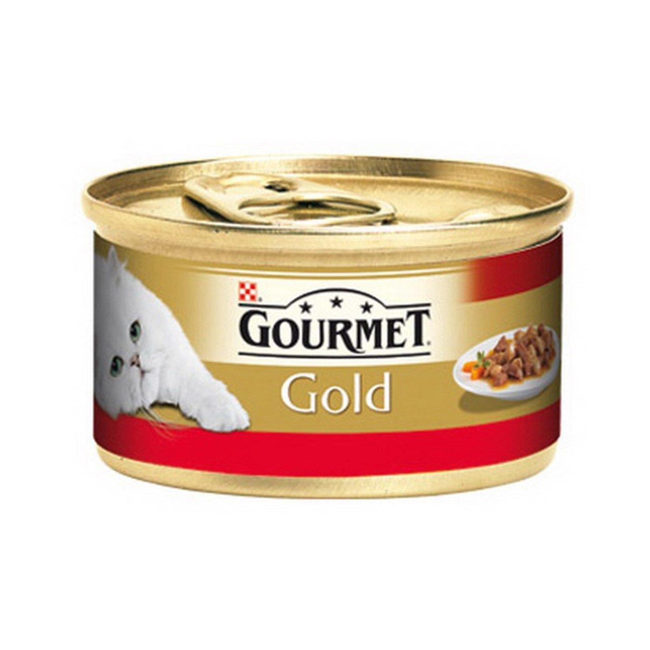 Gourmet Gold Sığır ve Parça Etli Kedi Konservesi 85 Gr x 24 Adet