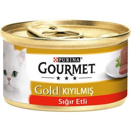 Gourmet Gold Kıyılmış Sığır Etli Kedi Konservesi 85 Gr x 24 Adet
