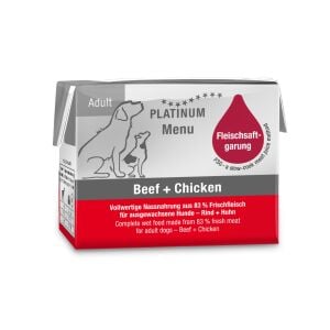 Platinum Sığır Etli ve Tavuklu Yaş Köpek Maması 90gr