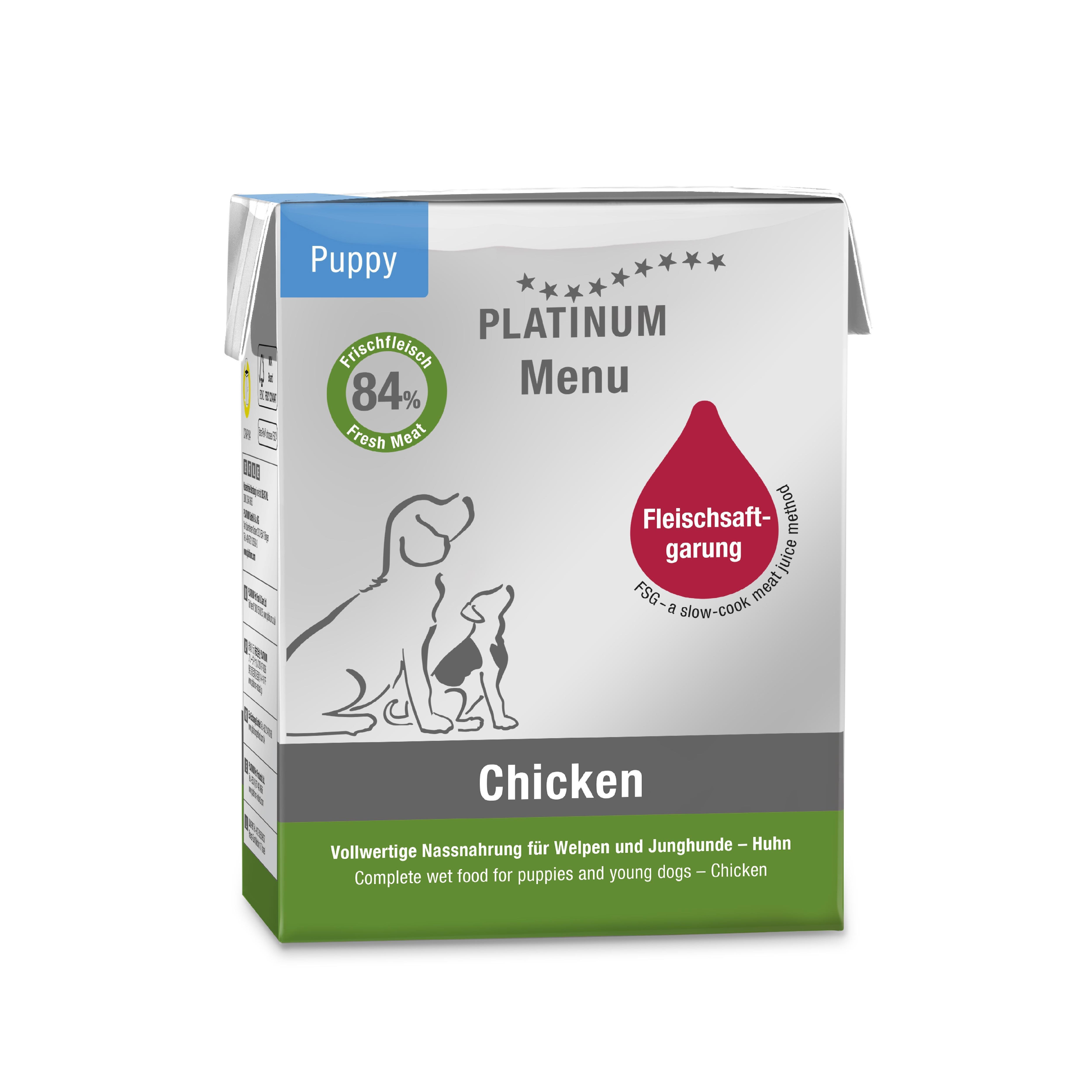 Platinum Tavuklu Yavru Yaş Köpek Maması  375gr