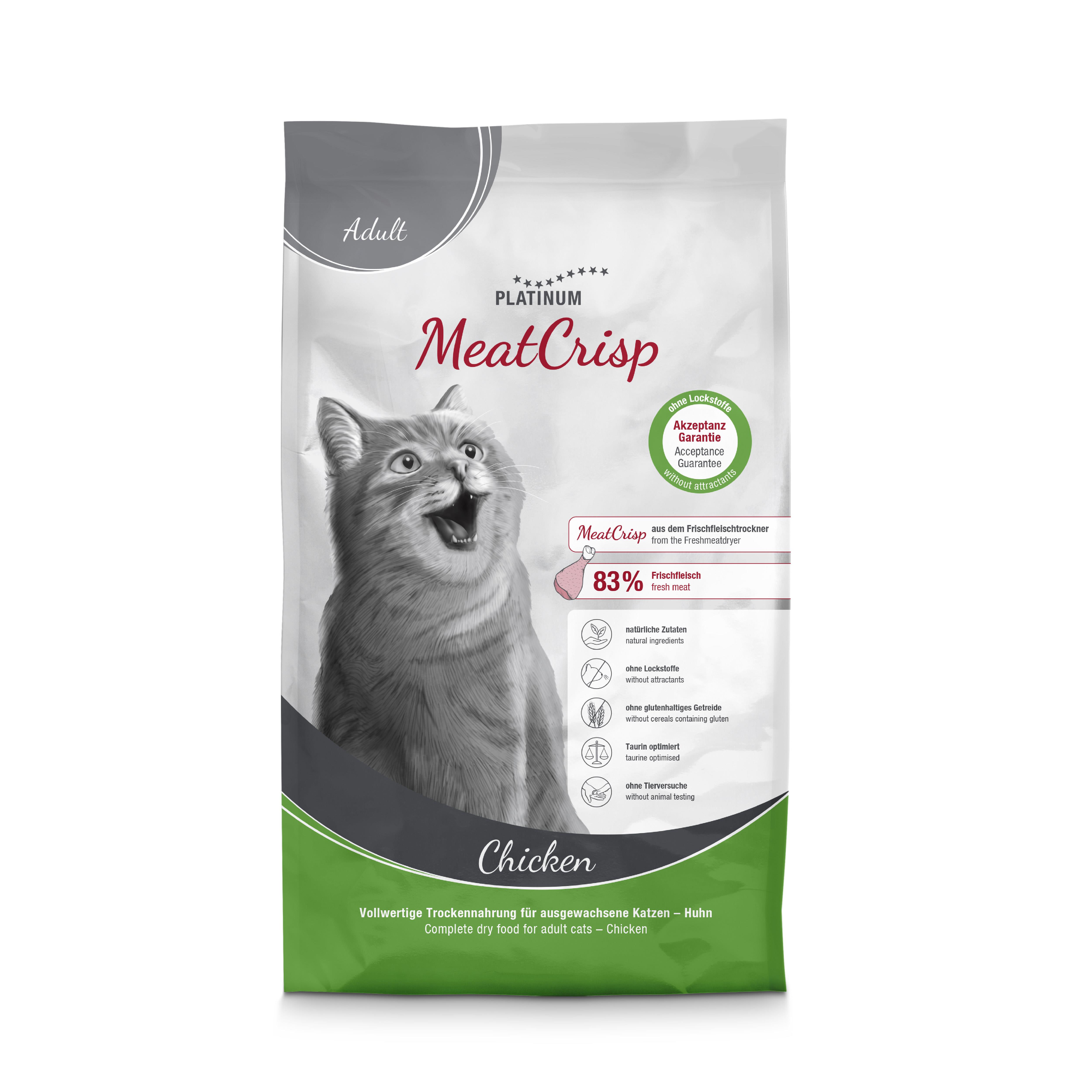 Platinum MeatCrisp Tavuklu Yetişkin Kedi Maması 1,5kg