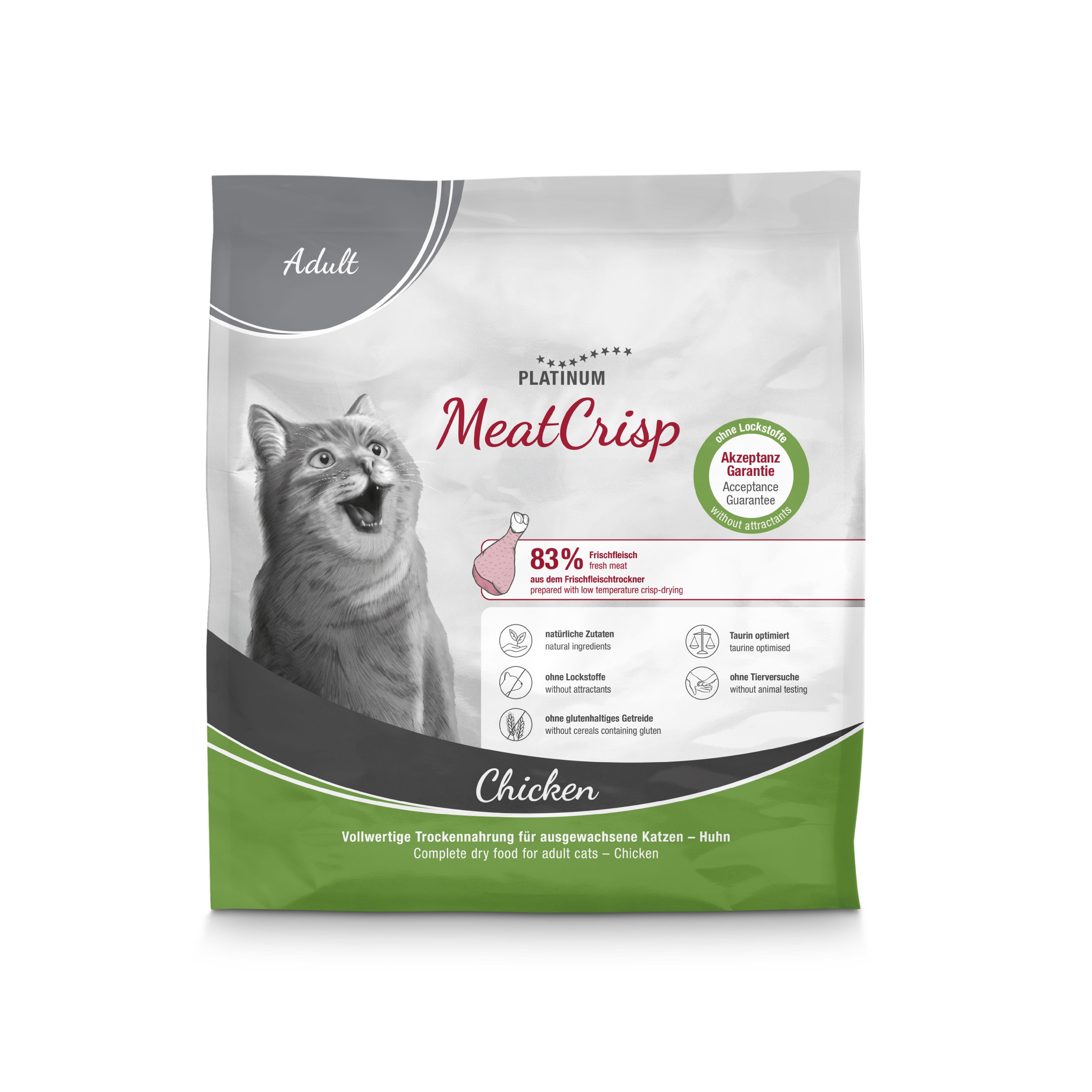 Platinum MeatCrisp Tavuklu Yetişkin Kedi Maması 400gr