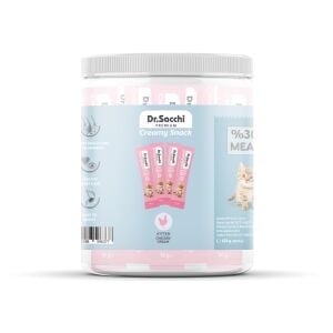 Dr.Sacchi Creamy Snack Kitten Chicken Sıvı Kedi Ödülü 14gr - 30'Lu Kavanoz