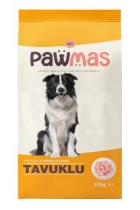 Pawmas Tavuklu Yetişkin Köpek Maması 10 Kg