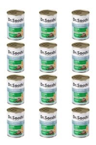 Dr.Sacchi yetişkin kedi-kuzu etli 400gr x 12 adet