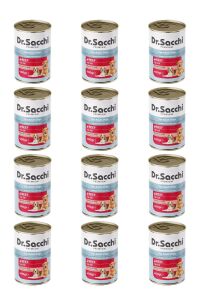 Dr.Sacchi yetişkin köpek-sığır etli 400gr x 12 adet