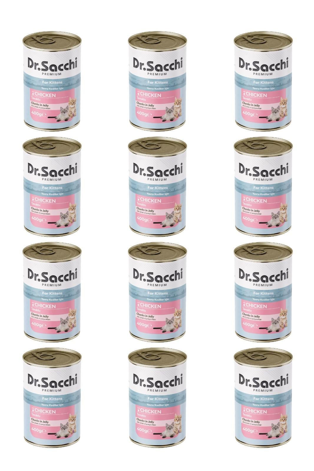 Dr.Sacchi yavru kedi-tavuklu 400gr x 12 adet