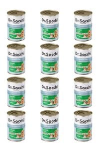 Dr.Sacchi yetişkin köpek-kuzu etli 400gr x 12 adet