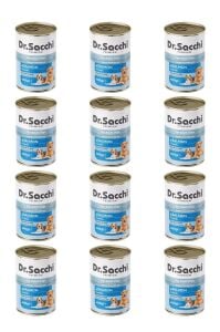 Dr.Sacchi yetişkin köpek-somonlu 400gr x 12 adet