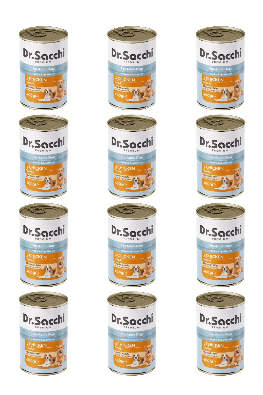 Dr.Sacchi yetişkin köpek-tavuklu 400gr x 12 adet