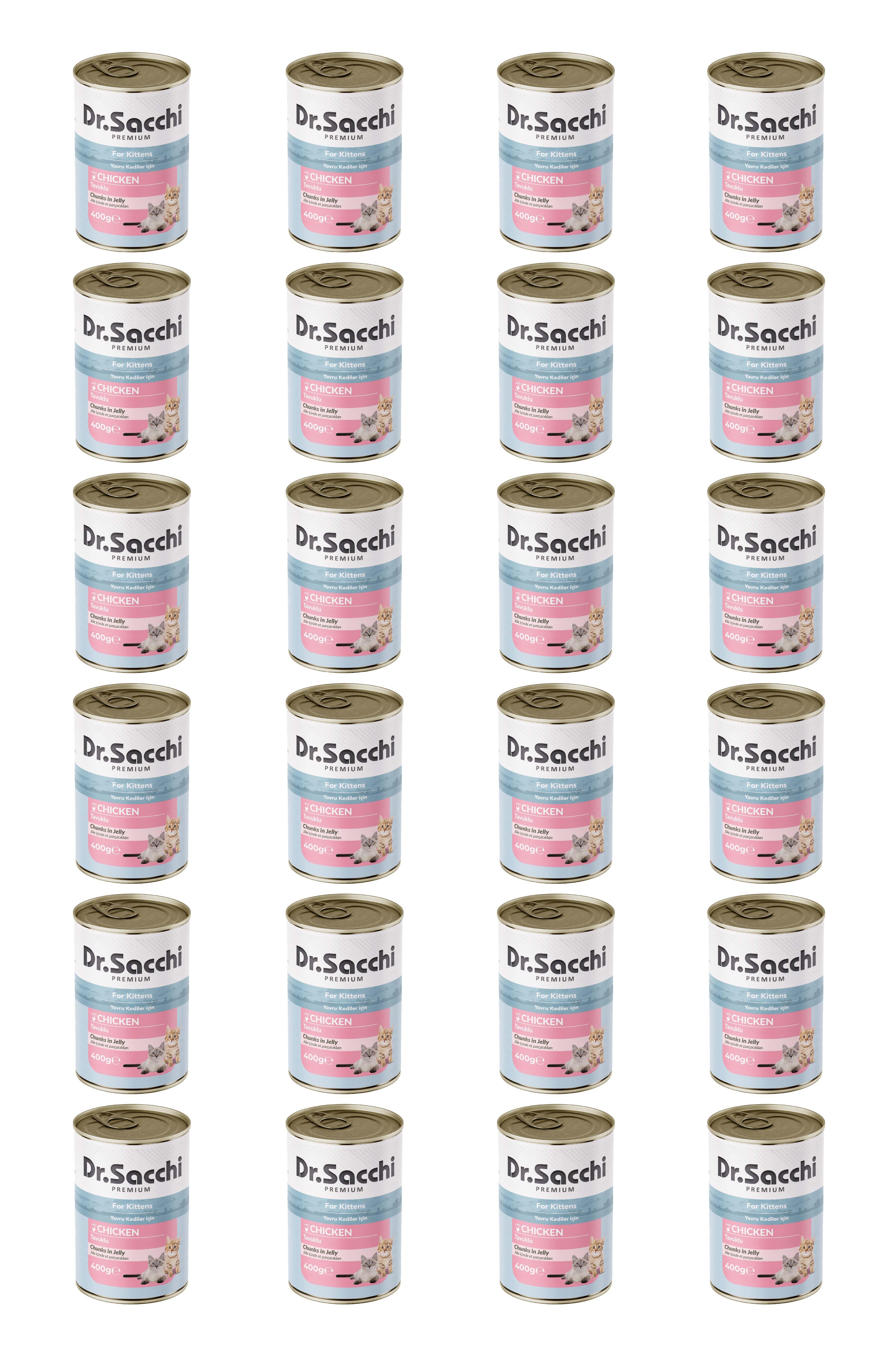 Dr.Sacchi yavru kedi-tavuklu 400gr x 24 adet