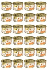 GimCat Shinycat SF Fileto Tavuklu Havuçlu Konserve Kedi Maması 70 Grx 24 Adet
