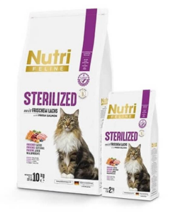 Nutri Feline Sterilised Kısırlaştırılmış Tahılsız Kedi Maması 10 kg