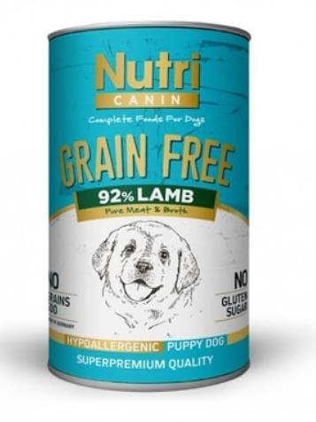 Nutri Canine Tahılsız Kuzulu Yavru Köpek Konservesi 400 Gr