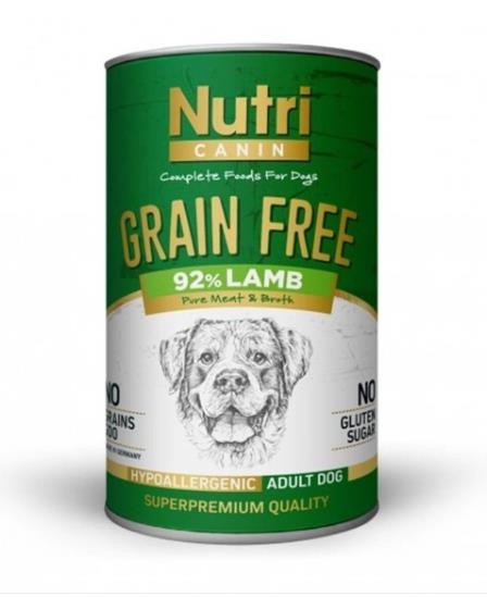 Nutri Canine Tahılsız Kuzulu Patatesli Köpek Konservesi 400 Gr
