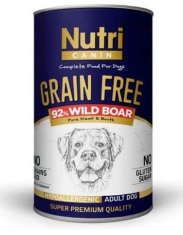 Nutri Canine Tahılsız Domuzlu Köpek Konservesi 400 Gr