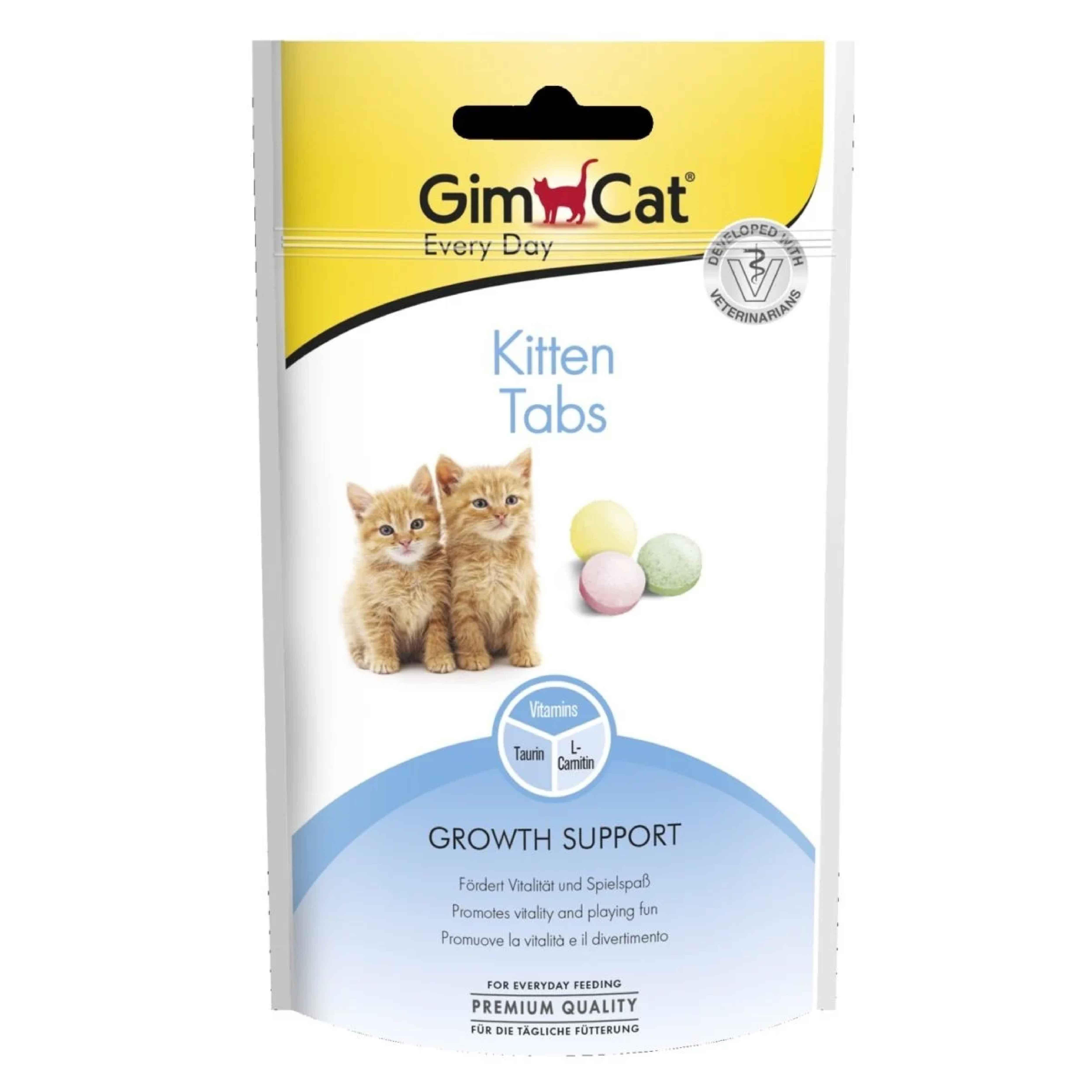 GimCat Kitten Tabs Ödül Tableti 40gr - Yavru Kediler için