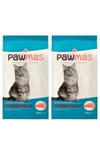 Pawmas Somonlu Kısırlaştırılmış Yetişkin Kedi Maması 10 Kg x 2 Adet