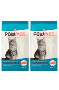 Pawmas Somonlu Kısırlaştırılmış Yetişkin Kedi Maması 10 Kg x 2 Adet