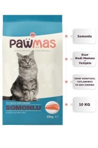 Pawmas Somonlu Kısırlaştırılmış Yetişkin Kedi Maması 10 Kg x 2 Adet