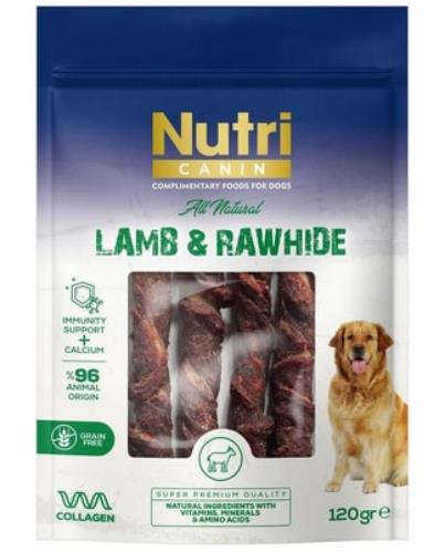 Nutri Canin Kuzu Eti Sarılı Kemik Köpek Ödülü 120 Gr
