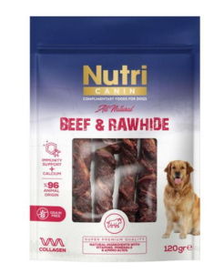 Nutri Canin Sığır Eti Sarılı Kemik Köpek Ödülü 120 Gr
