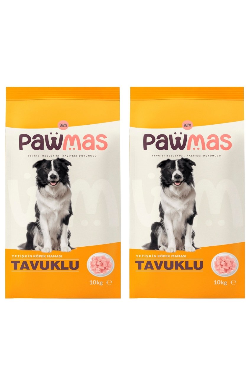Pawmas Tavuklu Yetişkin Köpek Maması 10 Kg x 2 Adet